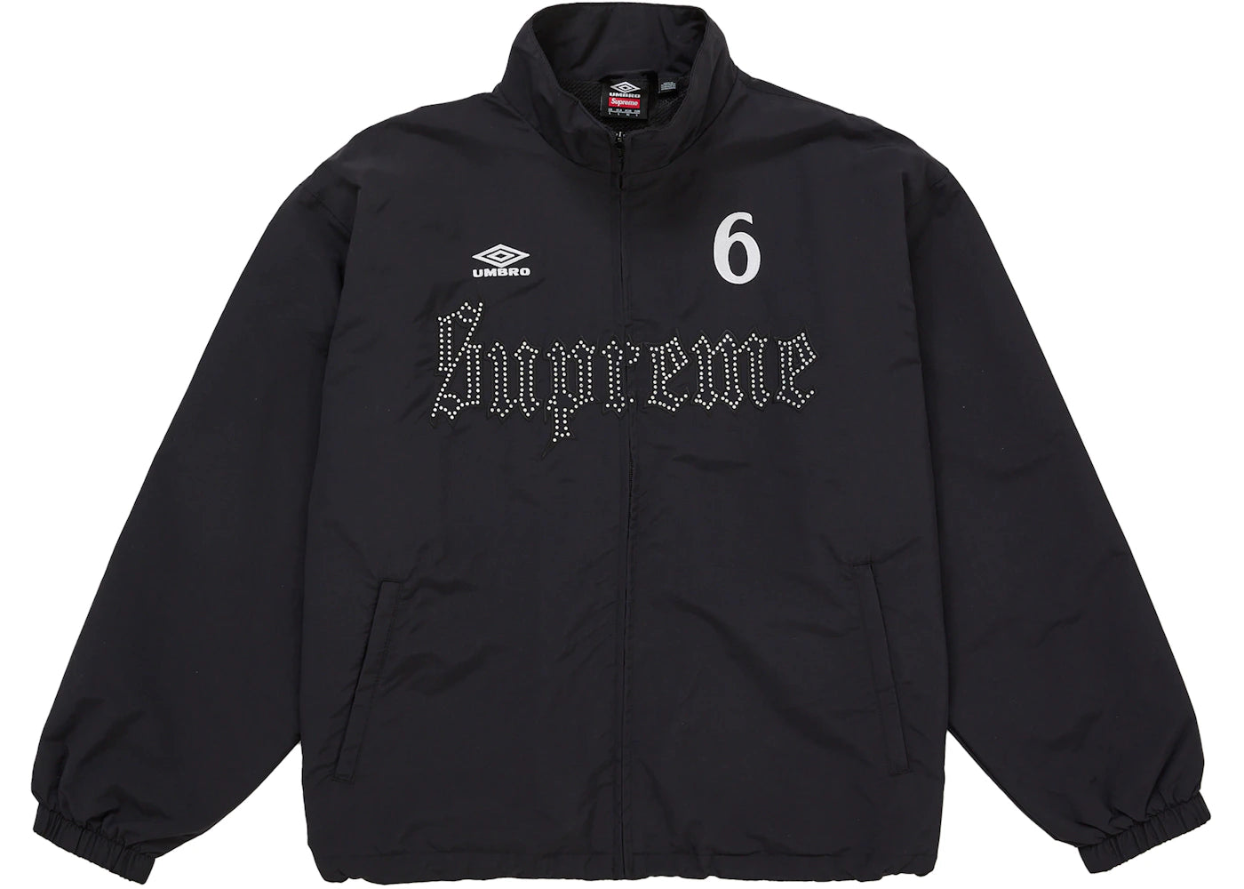 Supreme Umbro Rhinestone Track Jacket Black -1