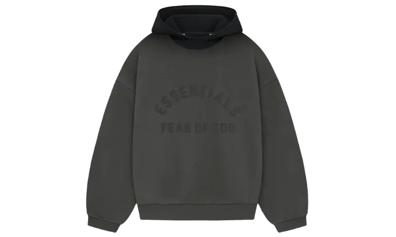 Fear of God Essentials Nylon Fleece Hoodie Ink/Jet Black - MTHOR SHOP