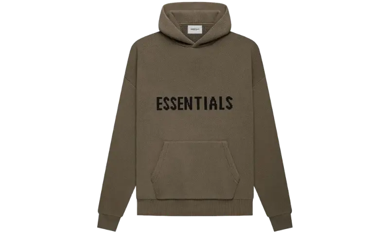 Fear of God Essentials Knit Pullover Hoodie Harvest - MTHOR SHOP
