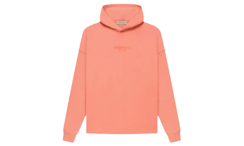 Fear of God Essentials Relaxed Hoodie Coral - MTHOR SHOP