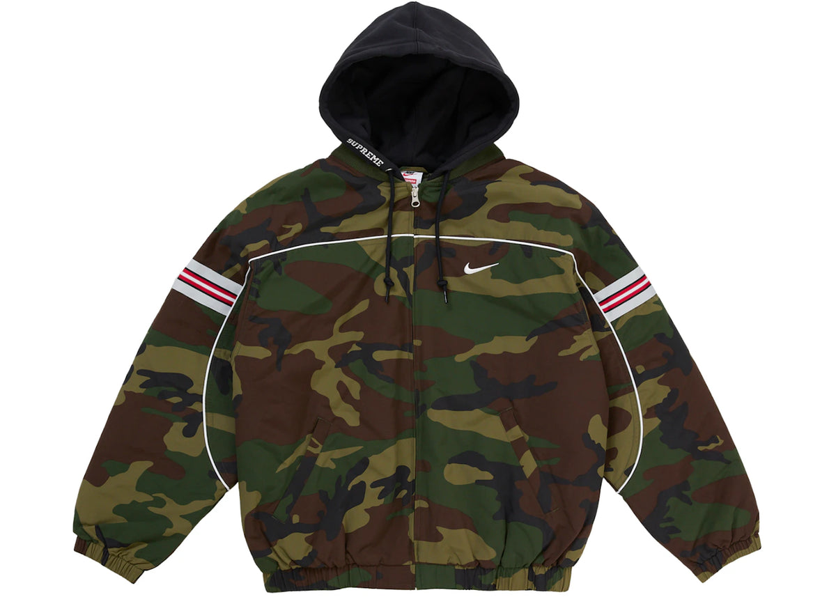 Supreme Nike Nylon Hooded Jacket Woodland Camo -1