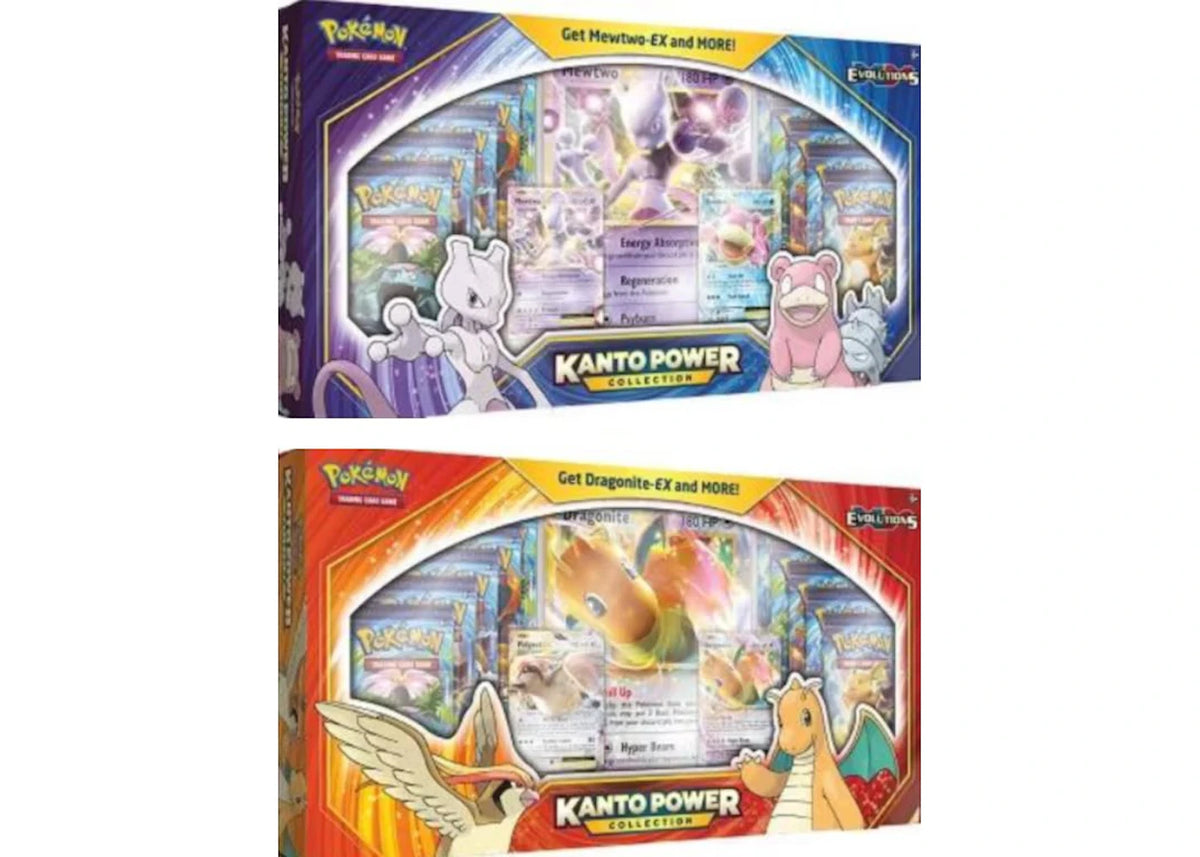 2020 Pokémon TCG XY Evolutions Kanto Power Collection Mewtwo-EX & Dragonite-EX Bundle -1