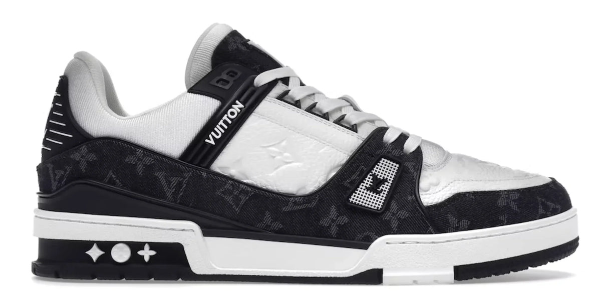 Louis Vuitton ブロック ホワイト/ブラック Louis_Vuitton_LV_Trainer_White