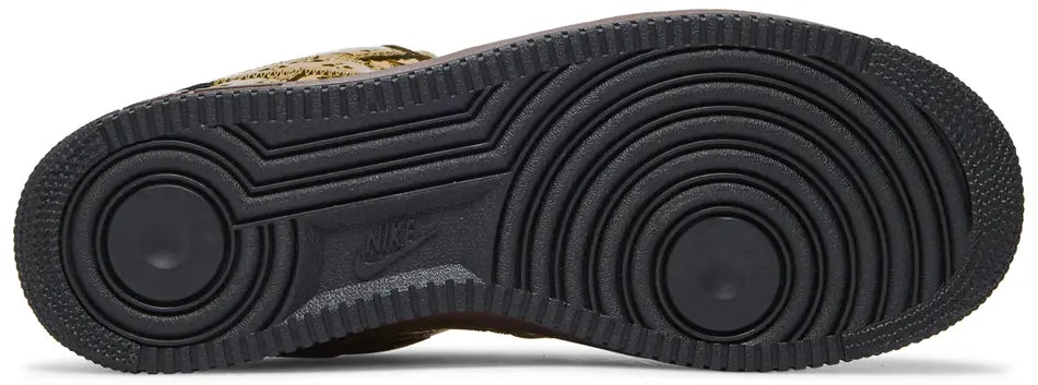 Louis Vuitton Nike Air Force 1 Low By Virgil Abloh Metallic Gold sole
