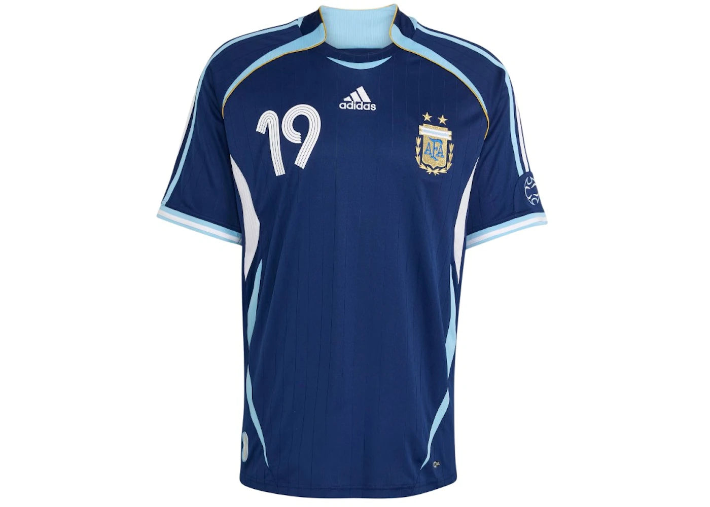 adidas Argentina Away 2006 Messi Jersey Dark Blue -1