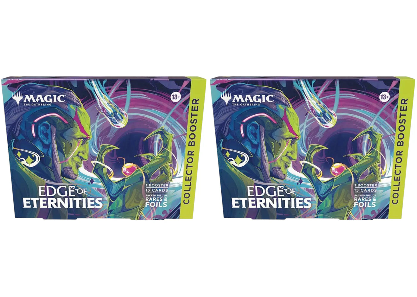 2025 Magic: The Gathering Edge of Eternities Omega Collector Booster Box 2x Lot -1