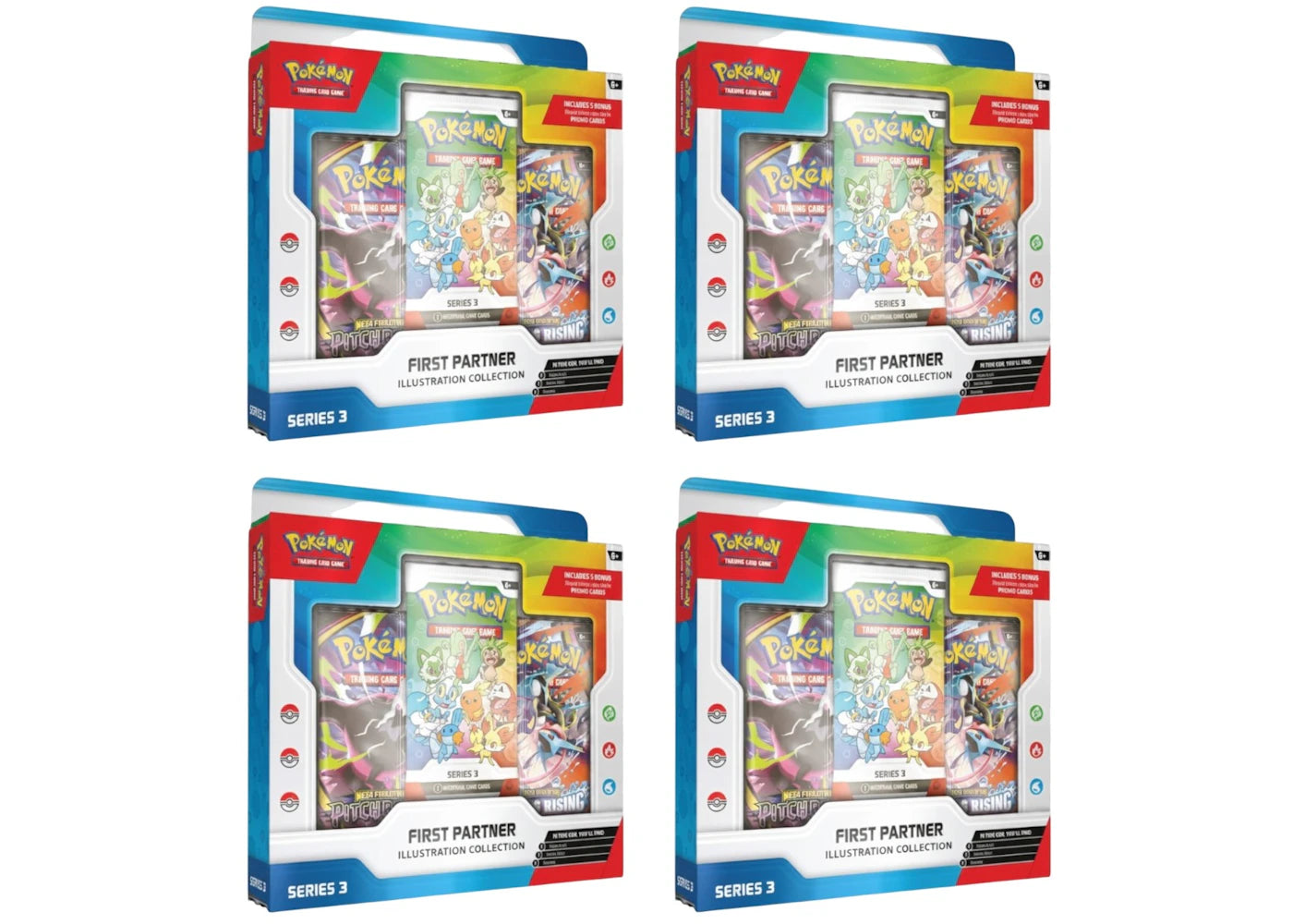 2026 Pokémon First Partner Illustration Collection Series 3 Box 4x Lot -1