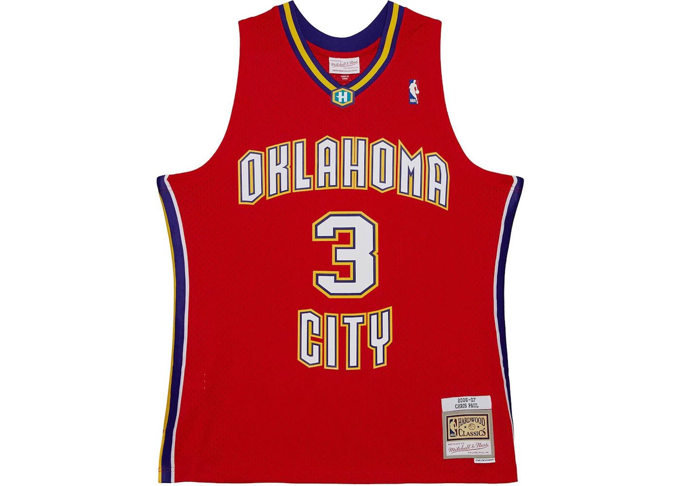 Mitchell & Ness Chris Paul New Orleans Hornets Alternate 2006-07 Swingman NBA Jersey Red -1