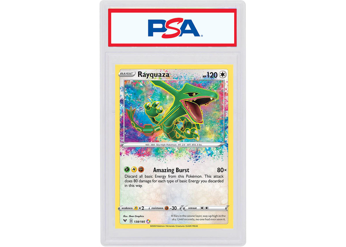 Rayquaza 2020 Pokémon Sword & Shield Vivid Voltage Amazing Rare #138/185 (PSA Graded) -1