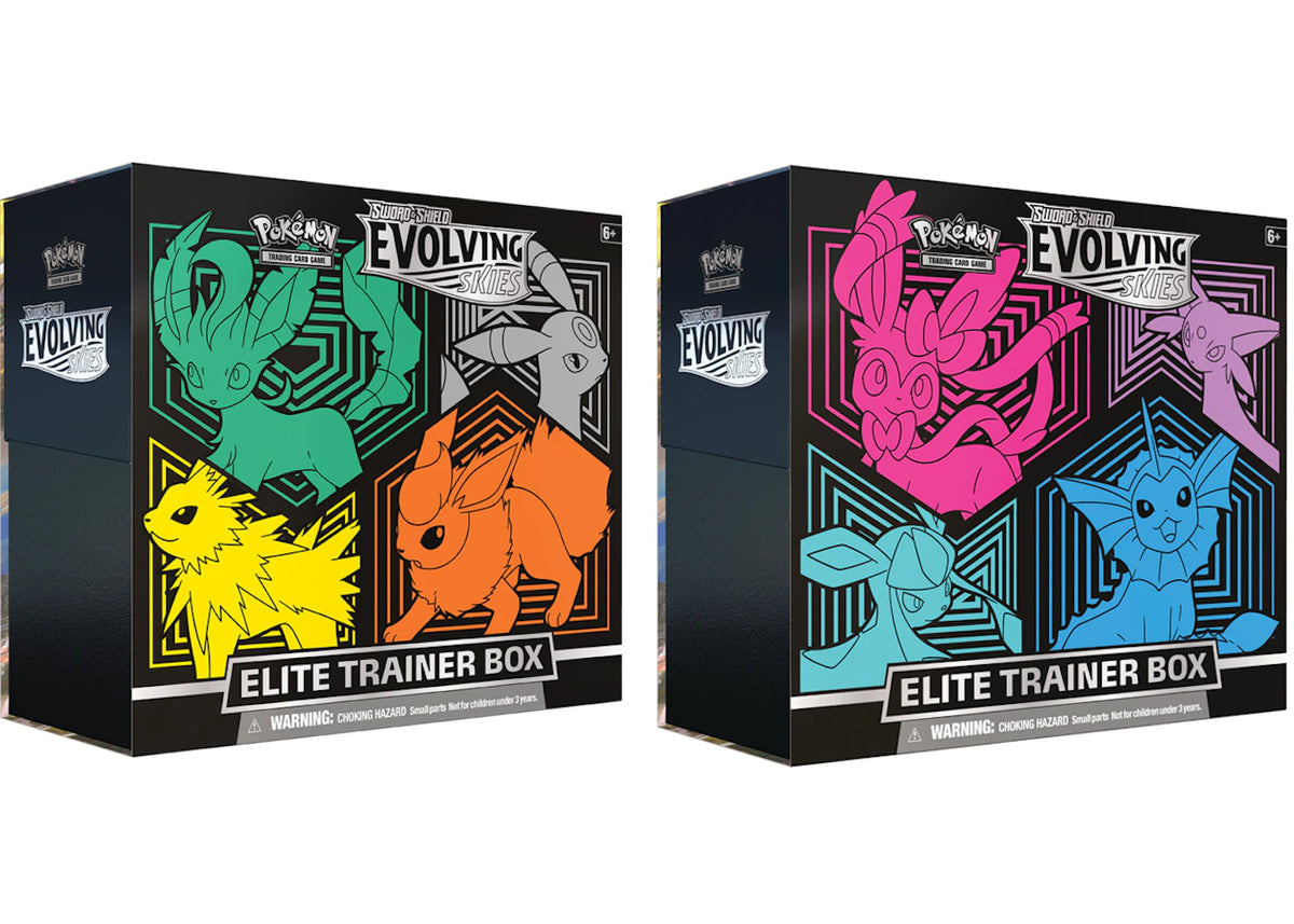 Pokémon TCG Sword & Shield Evolving Skies Elite Trainer Box 2x Bundle -1