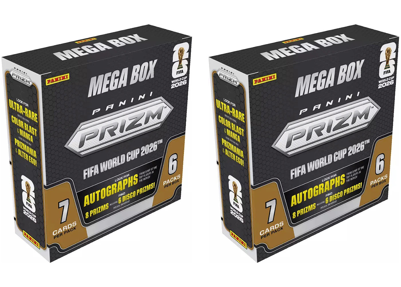 2026 Panini Prizm FIFA World Cup Mega Box 2x Lot -1