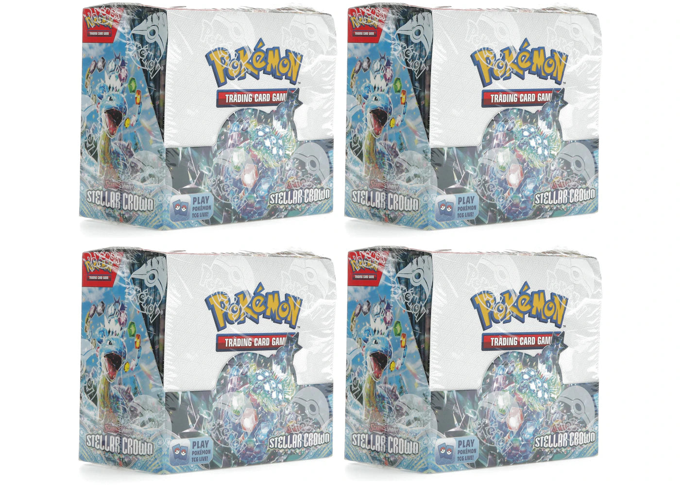 Pokémon Scarlet & Violet Stellar Crown Booster Box 4x Lot -1