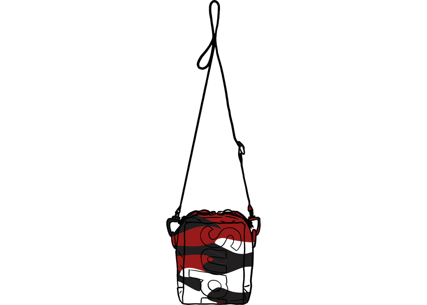 Supreme Neck Pouch (SS21) Red Camo -1