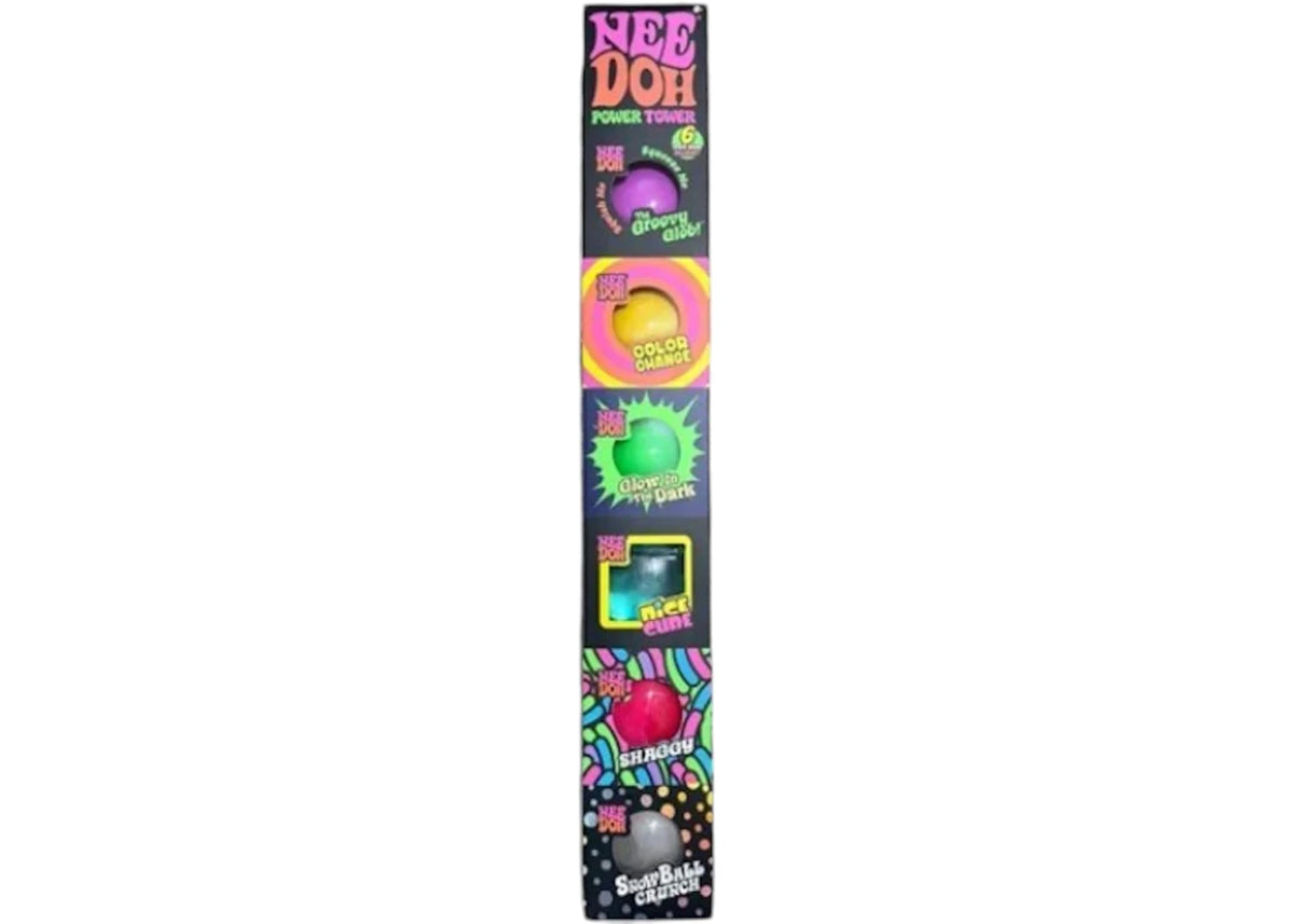 NeeDoh Power Tower Squishy Fidget Toy 6 Pack -1