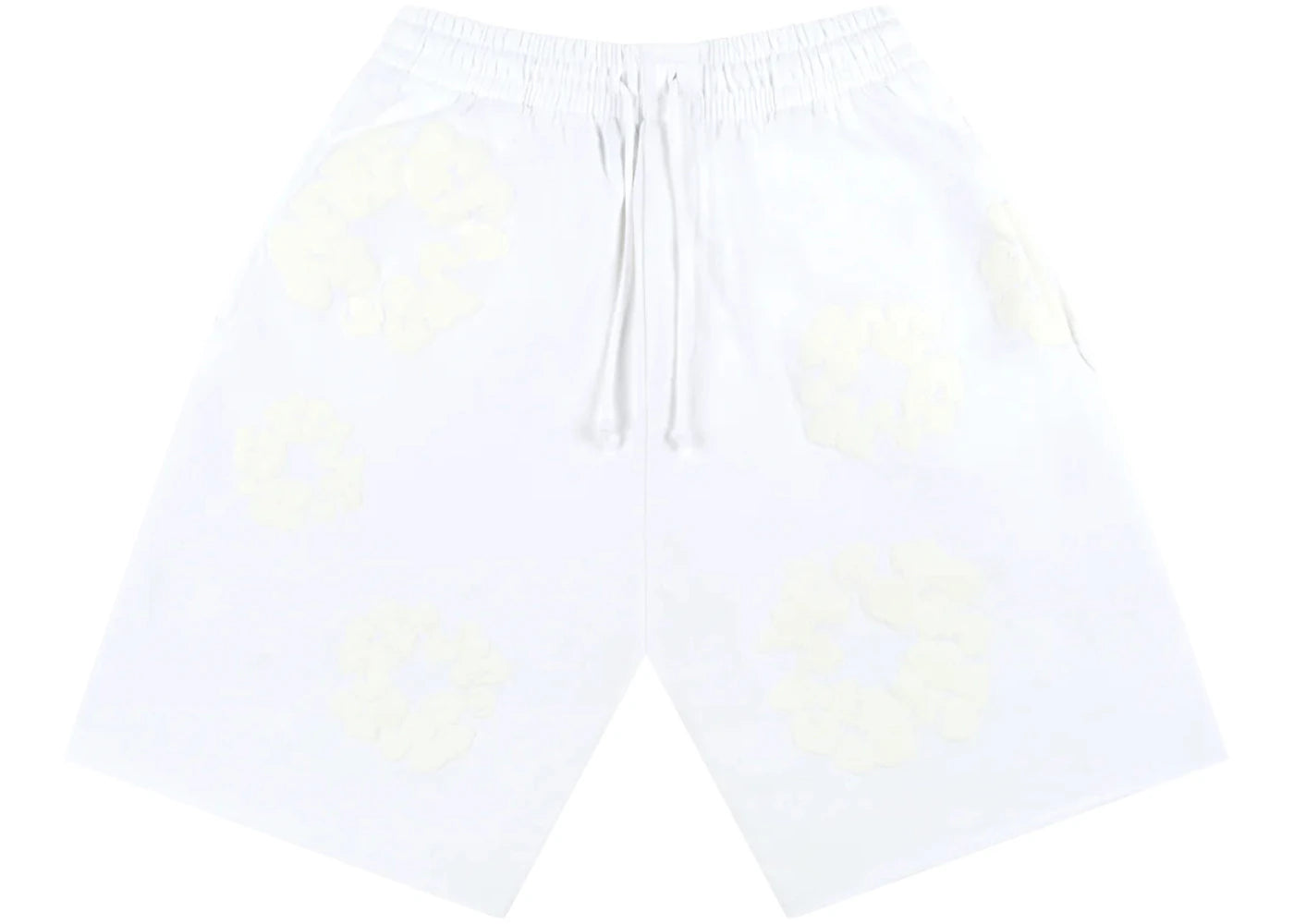 Denim Tears Mono Cotton Wreath Shorts White -1