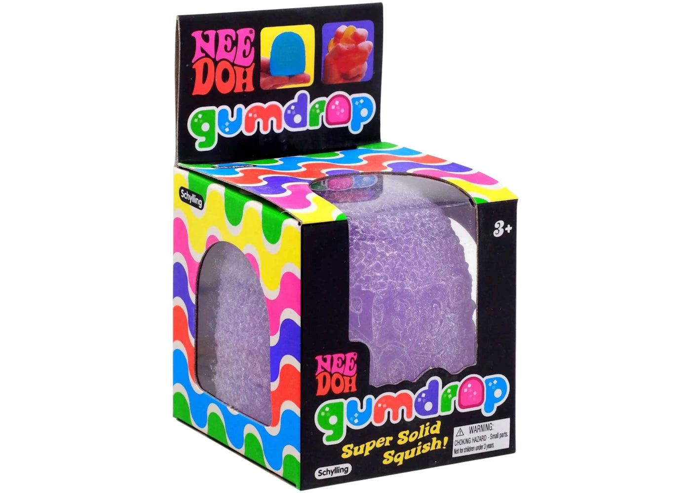 NeeDoh Gumdrop Squishy Fidget Toy Purple -1