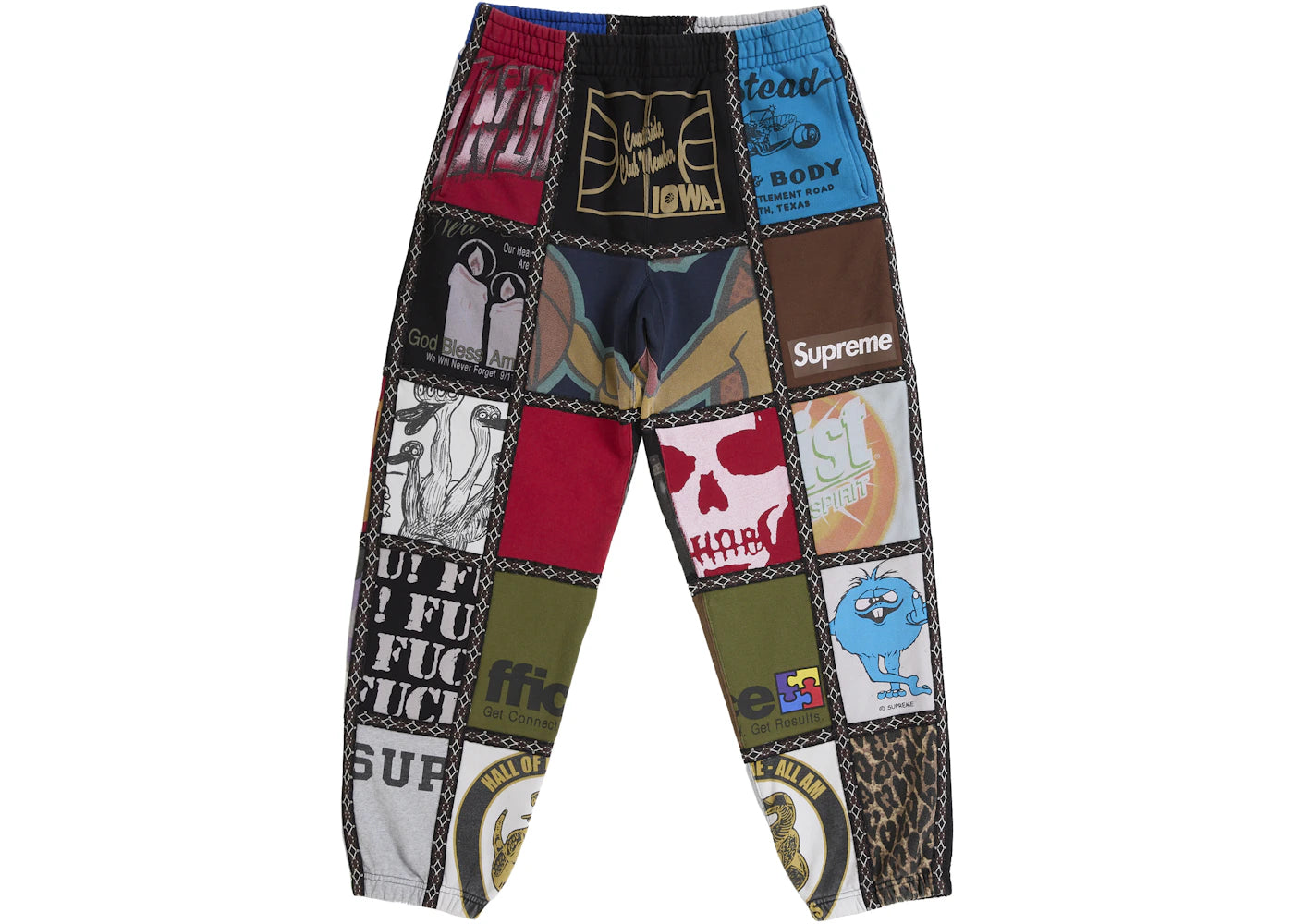 Supreme Number (N)ine Patchwork Sweatpant Multicolor -1