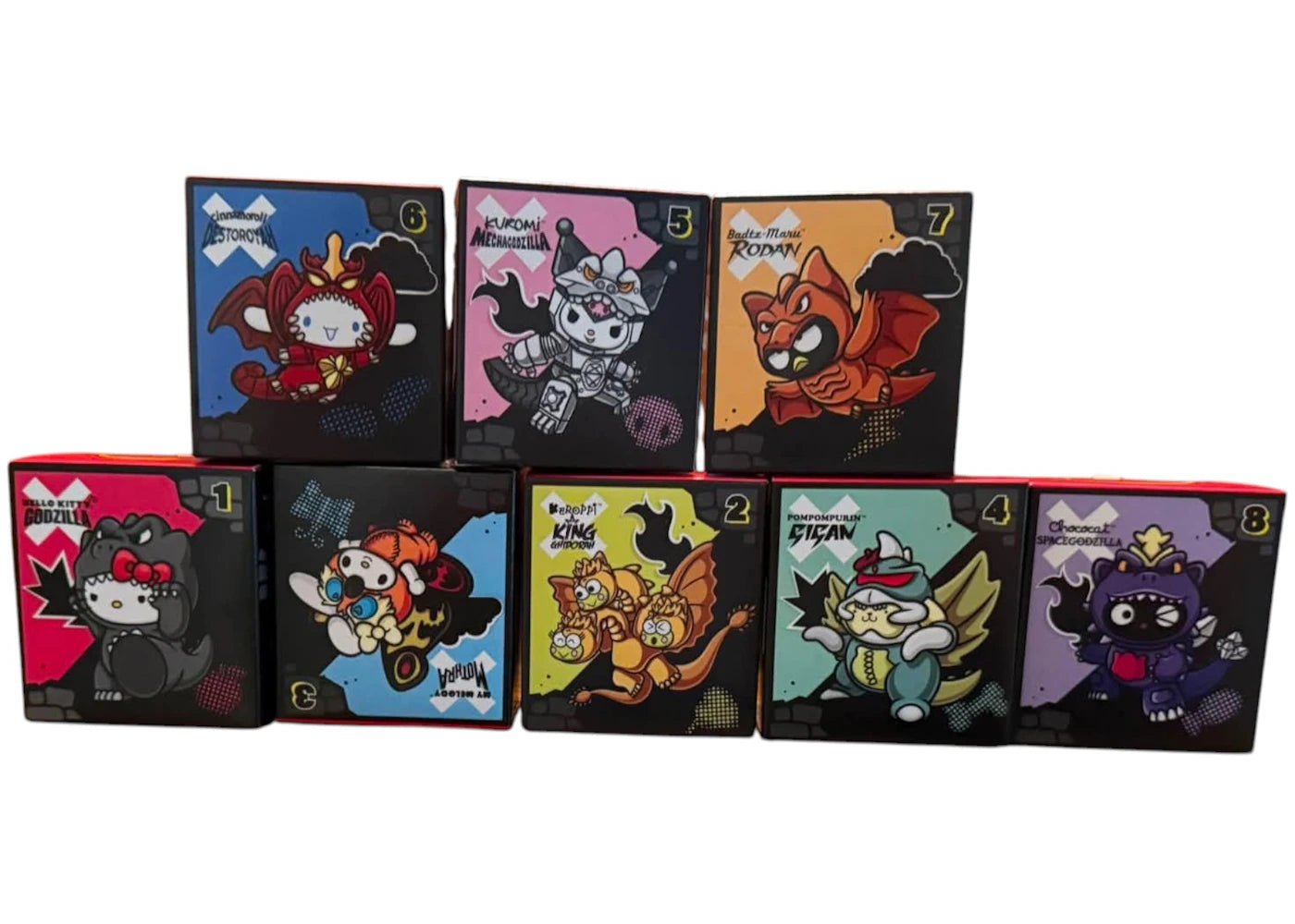 McDonald's Hello Kitty Godzilla Happy Meal Toys Complete Set -1