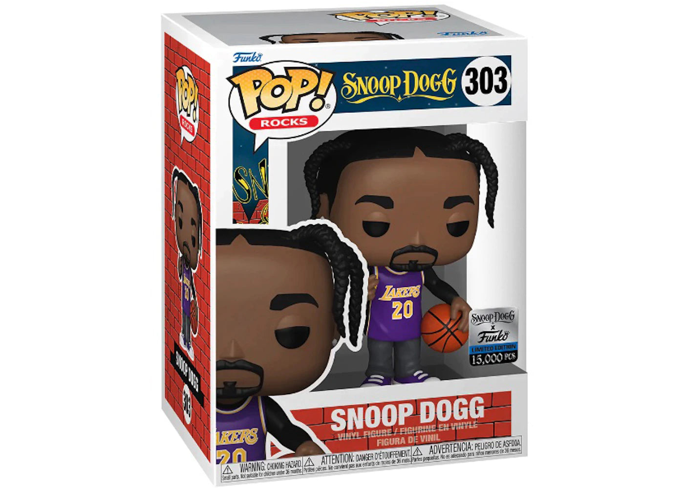 Funko Pop! Rocks Snoop Dogg (In Purple Lakers Jersey) Snoop Dogg x Funko Exclusive (LE 15,000) Figure #303 -1