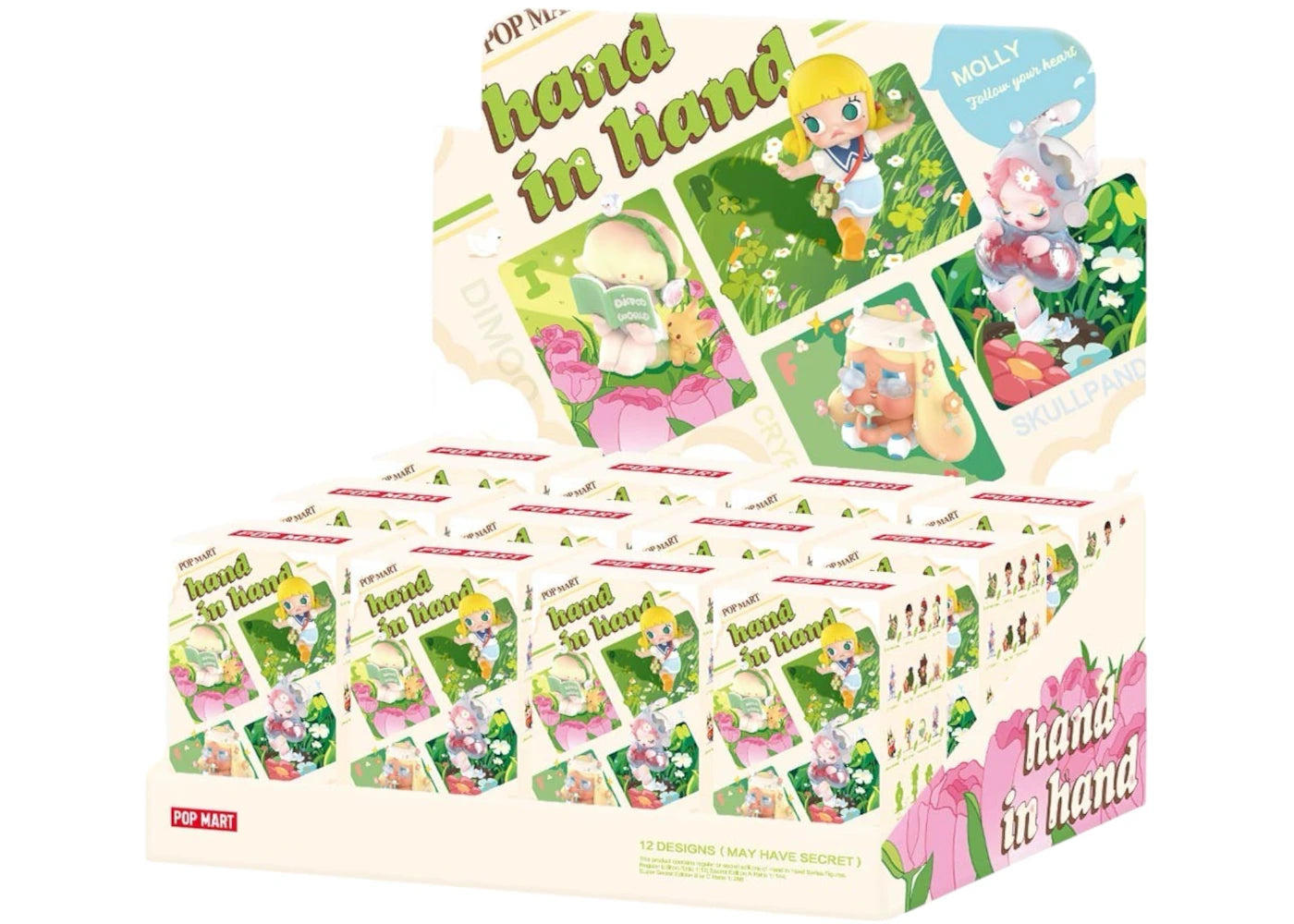 Pop Mart Pop Mart Hand in Hand Series Figures Sealed Case (12 Blind Box) -1
