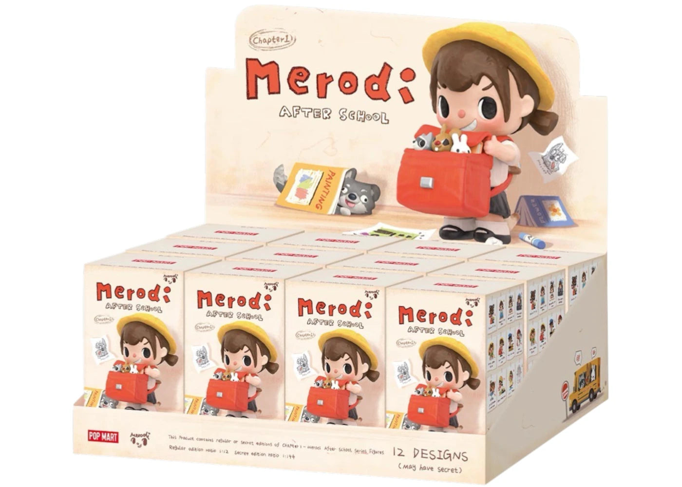 Pop Mart Chapter 1 Merodi After School Series Figures Sealed Case (12 Blind Box) -1