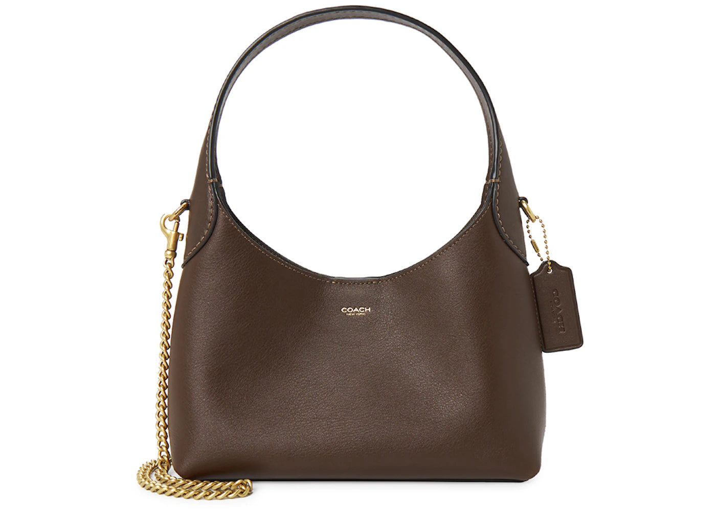 Coach Brooklyn 23 Chain Shoulder Bag Brown -1