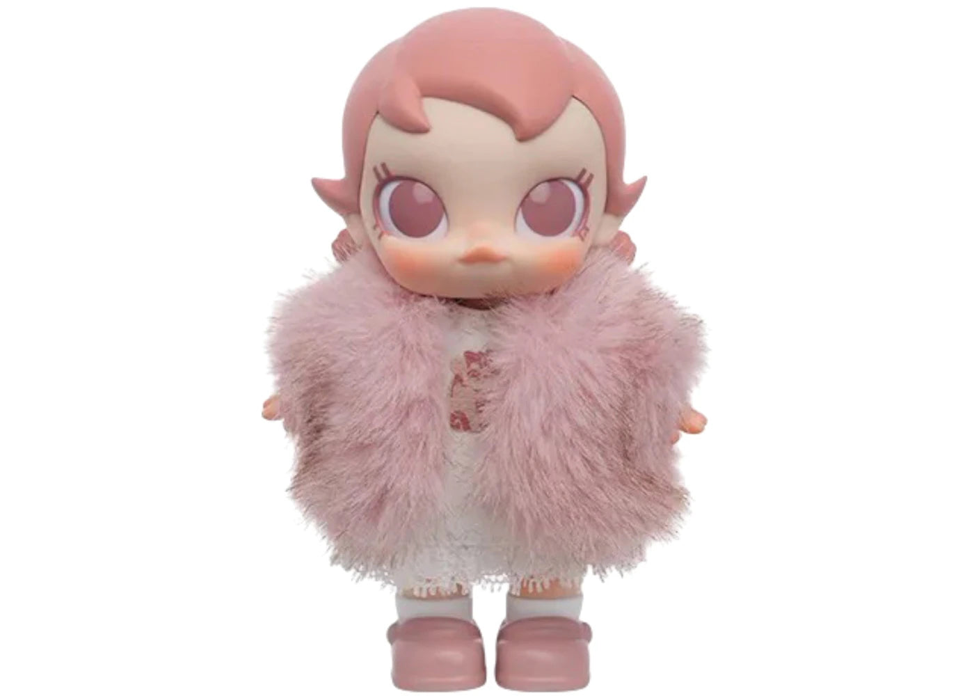 Pop Mart Baby Molly Winter Fit Check Series Cute Rosy Cheek Vinyl Plush Pendant -1
