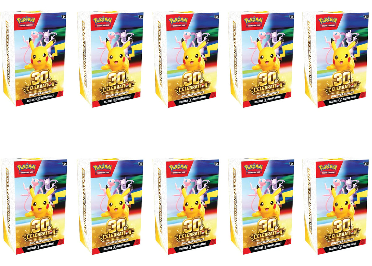 2026 Pokémon Mega Evolution 30th Celebration Booster Bundle 10x Lot -1