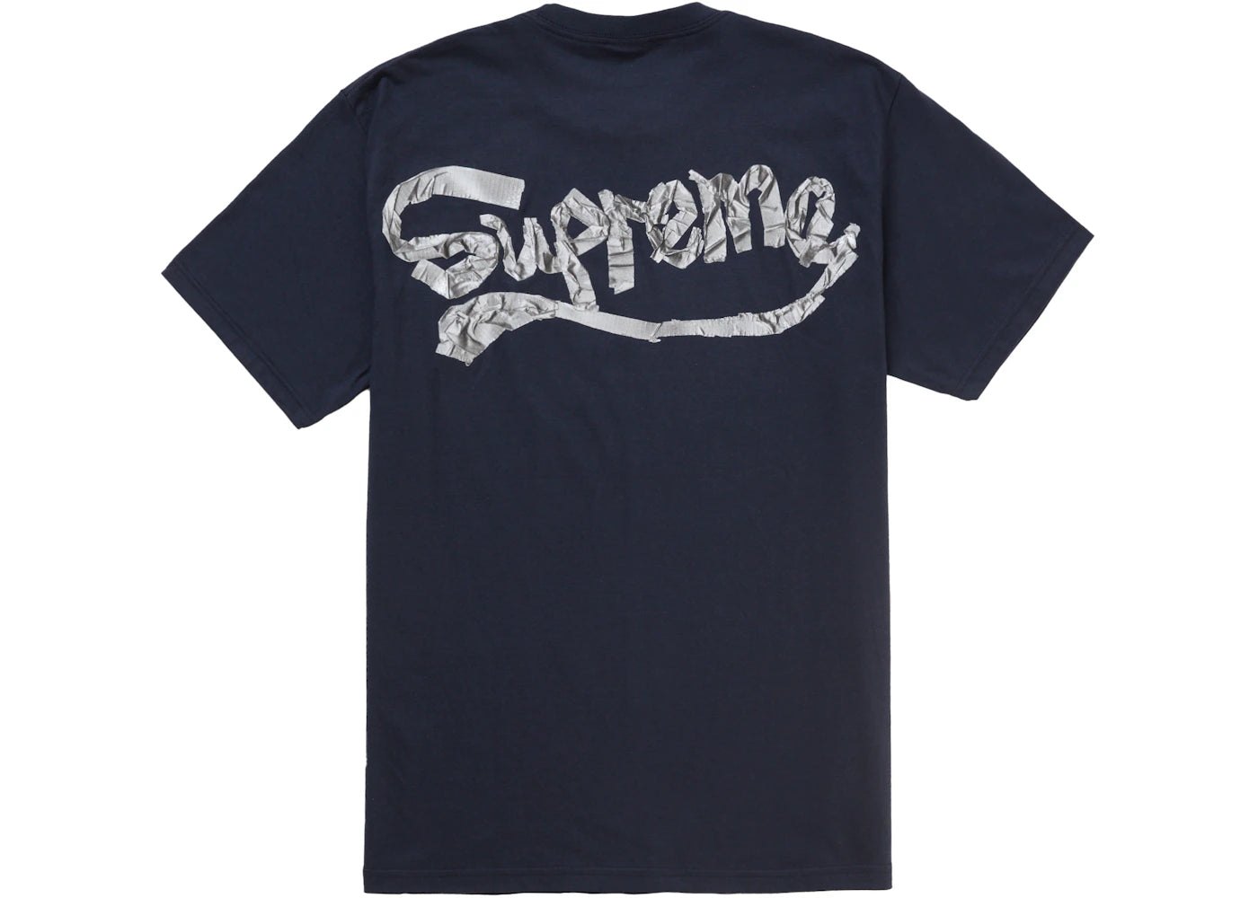 Supreme Tape Tee Navy -1