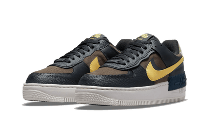 Nike Air Force 1 Shadow Black Brown Yellow - DQ0881-001