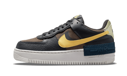 Nike Air Force 1 Shadow Black Brown Yellow - DQ0881-001