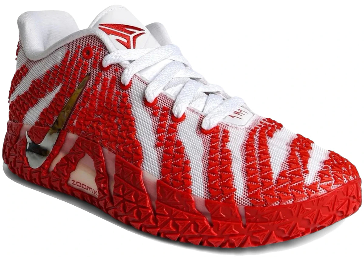 Nike Ja 3 TB White University Red -1