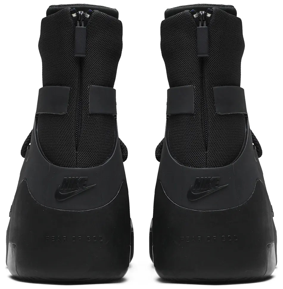Nike Air Fear of God 1 Triple Black heel counter