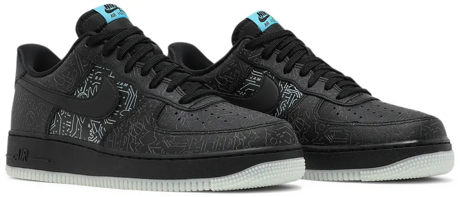 Nike Air Force 1 Low Computer Chip Space Jam pair