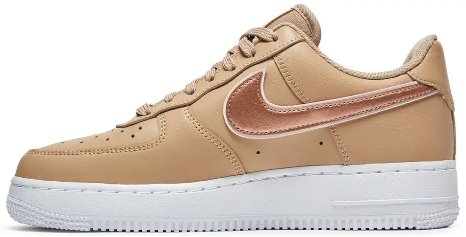Nike Air Force 1 '07 Tan Metallic Rose Gold (W)