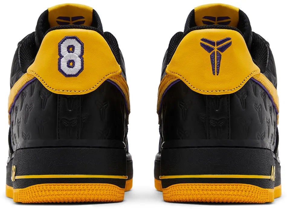Nike Air Force 1 Low Kobe Bryant Lakers Away (Non-Numbered) heel counter