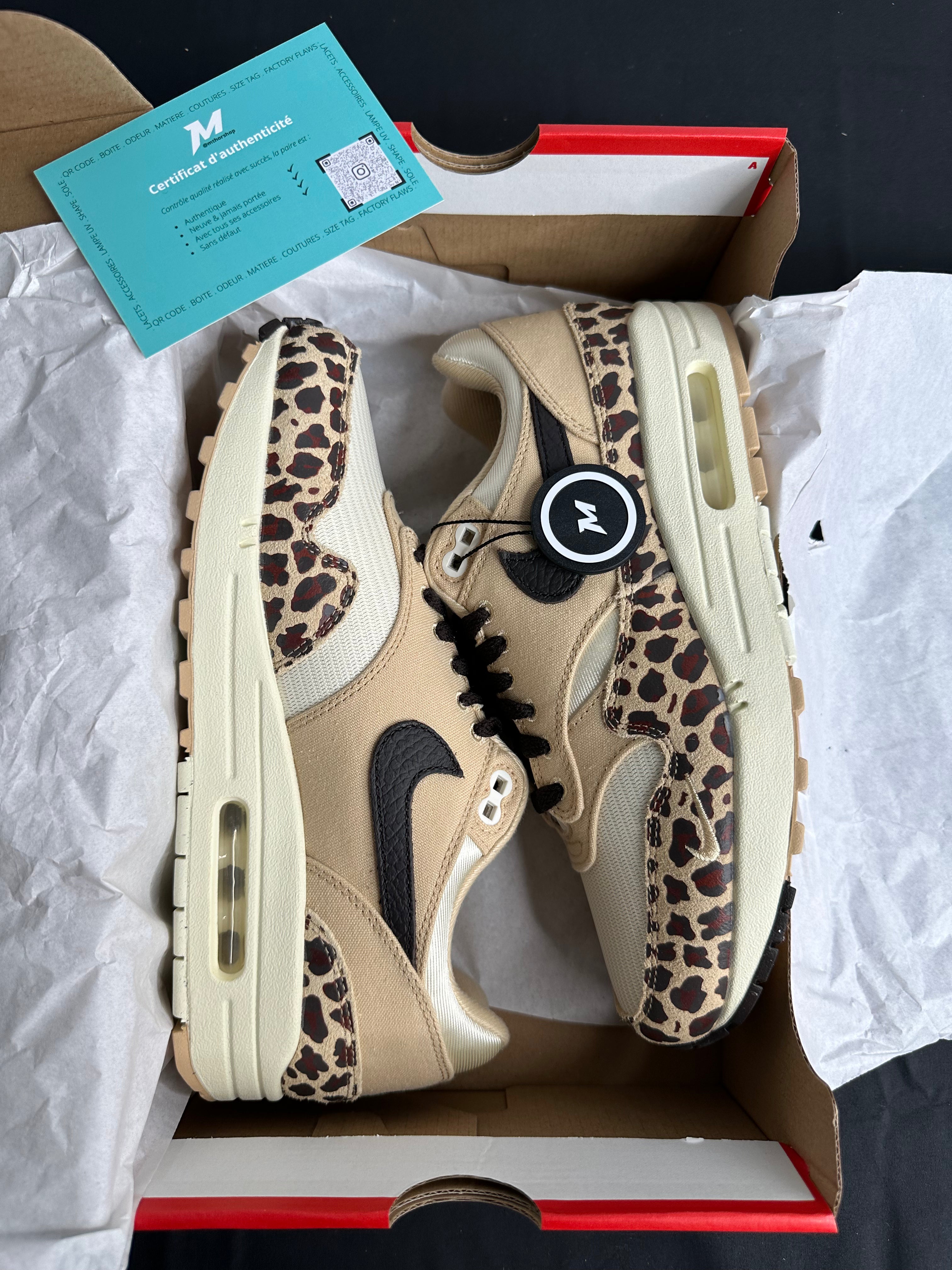 Nike Air Max 1 '87 Sesame Leopard Look