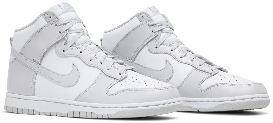 Nike Dunk High Retro White Vast Grey pair