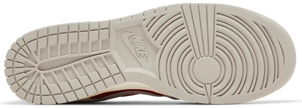 Nike Dunk Low Light Iron Ore Gym Red Sole