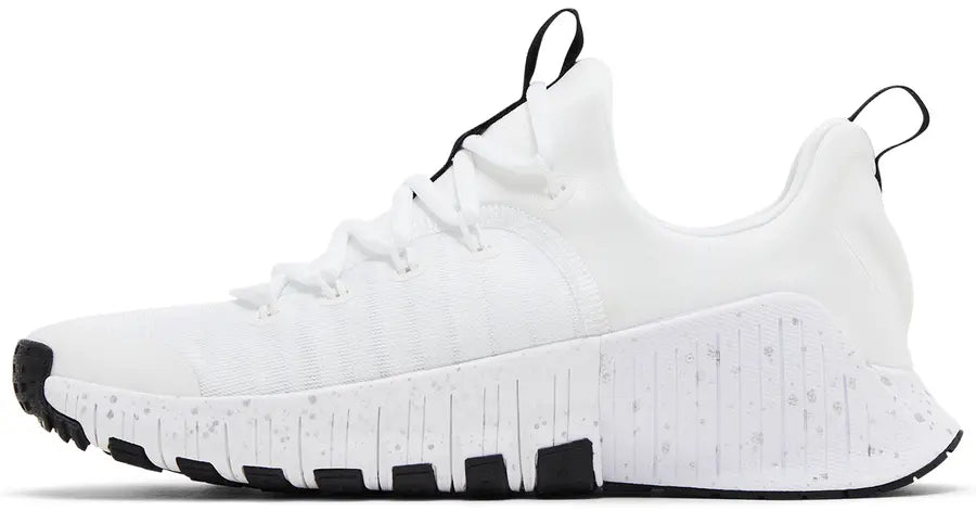 Nike Free Metcon 6 White Metallic Silver Light Smoke Grey Black (W) 2