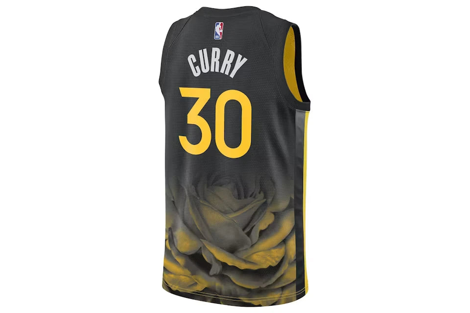 Nike Golden State Warriors 2022/23 Stephen Curry City Edition Swingman Jersey Black