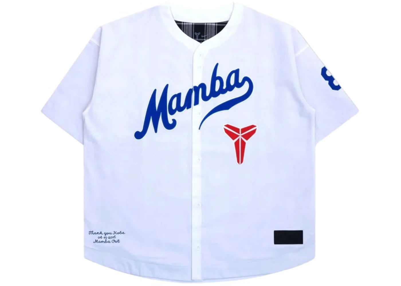 Nike Kobe Bryant Baseball S/S Top White/Blue 