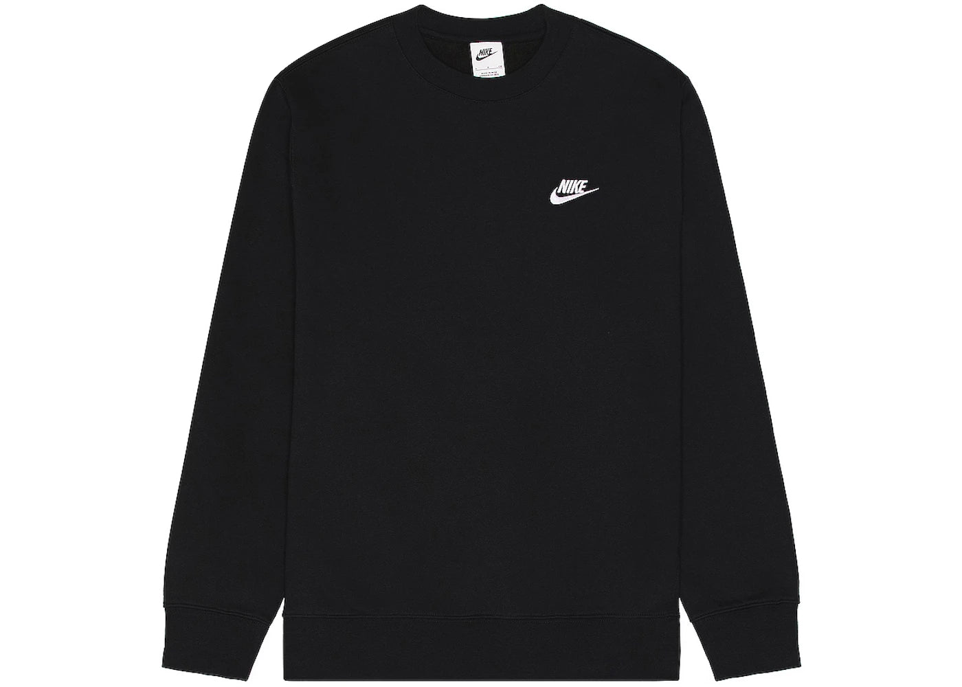 Nike Sportswear Club Fleece Crewneck Black/White