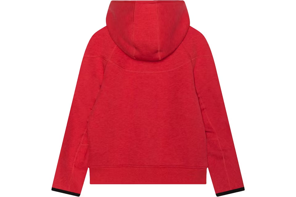 Nike Sportswear Tech Fleece Windrunner Full-Zip Hoodie Light University Red Heather/Black