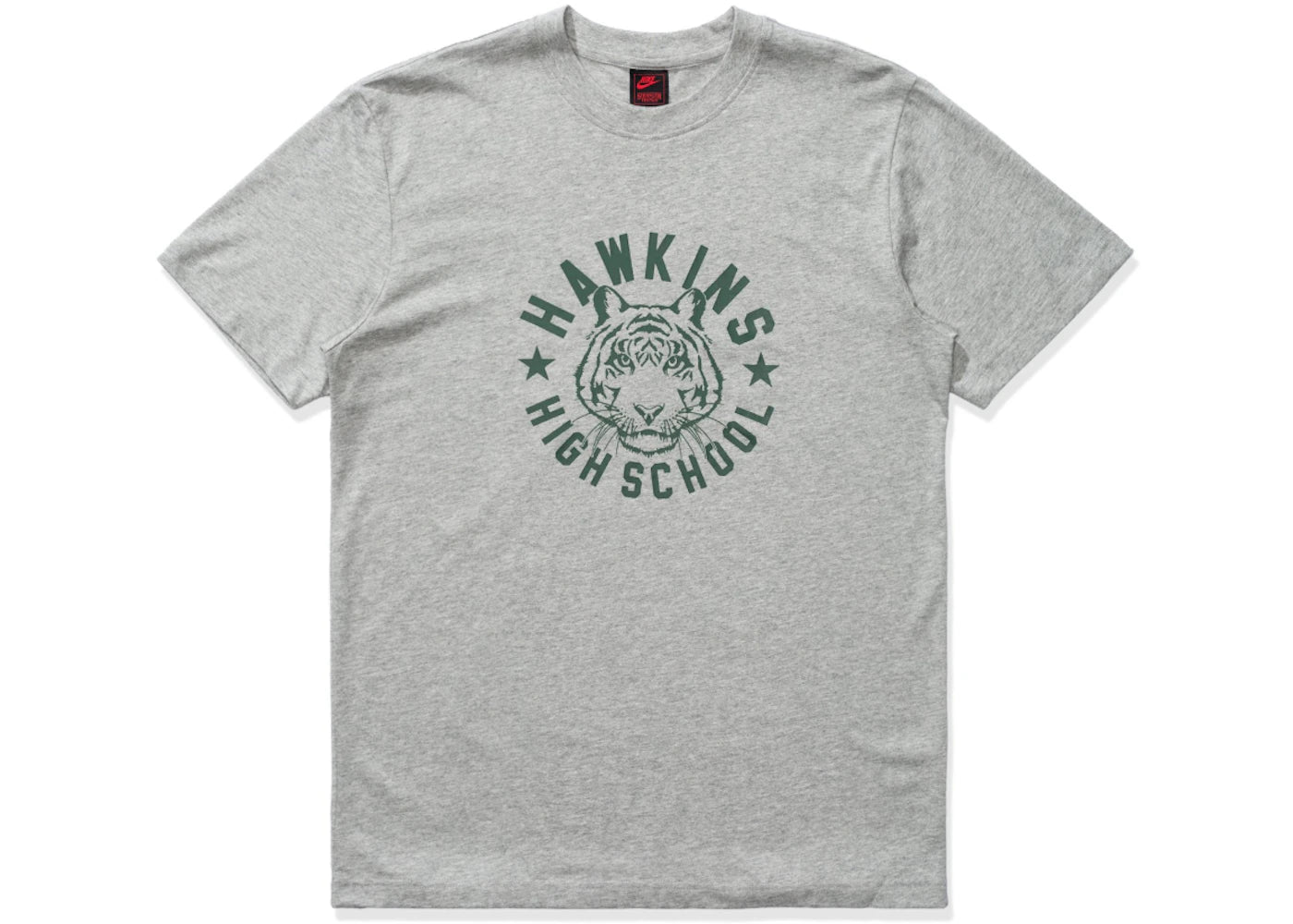 Nike x Stranger Things Hawkins High Tee Heather Grey