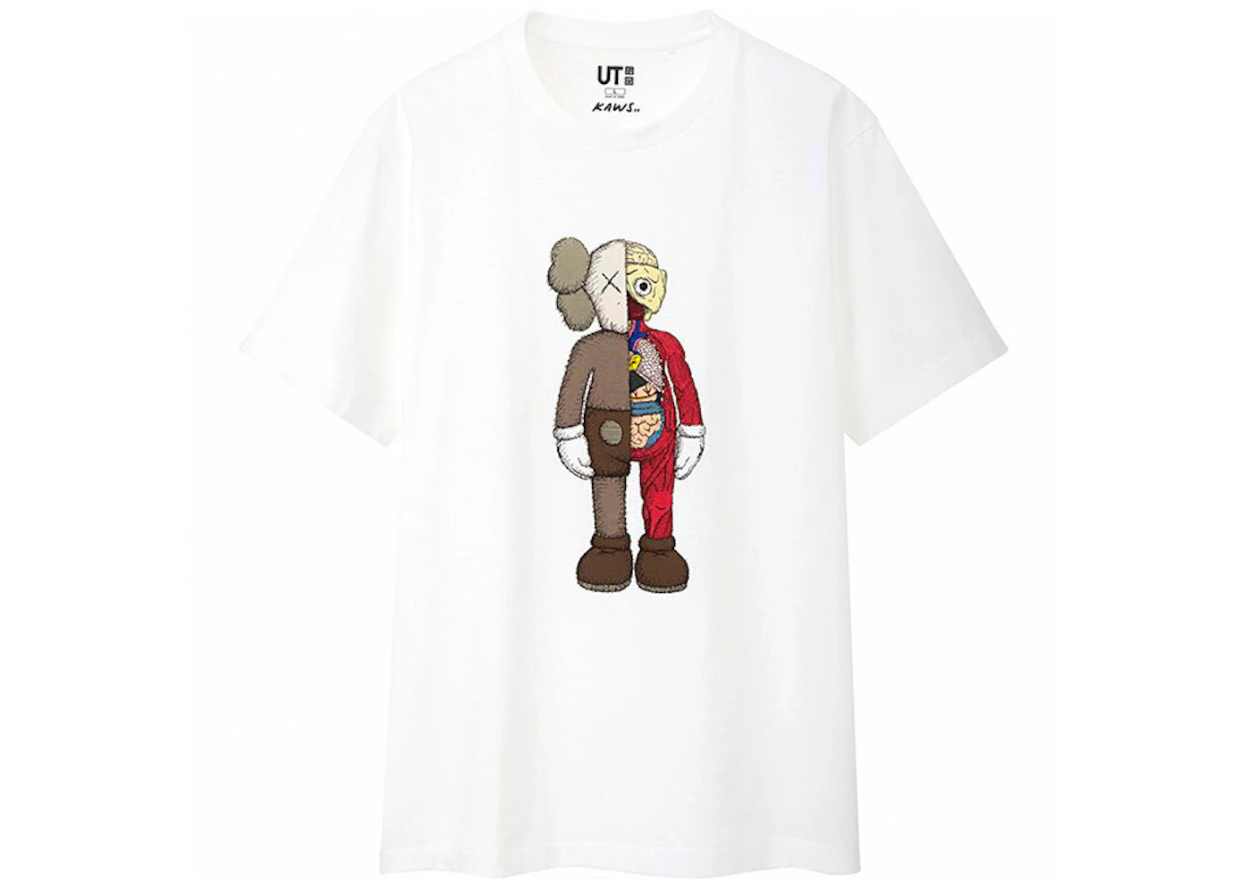 KAWS x Uniqlo Flayed Tee (US Sizing) White -1