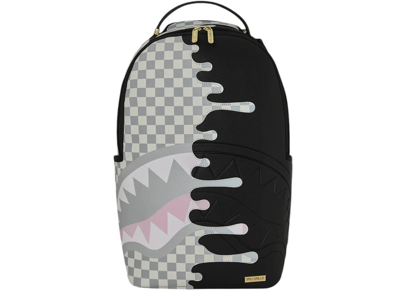 Sprayground Cream Check Unfinished Shark Dlxsv Backpack Multicolor/Red -1