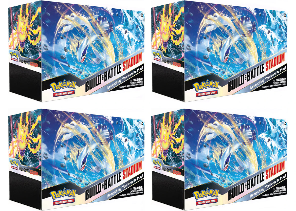 Pokémon TCG Sword & Shield Silver Tempest Build & Battle Stadium 4x Lot -1