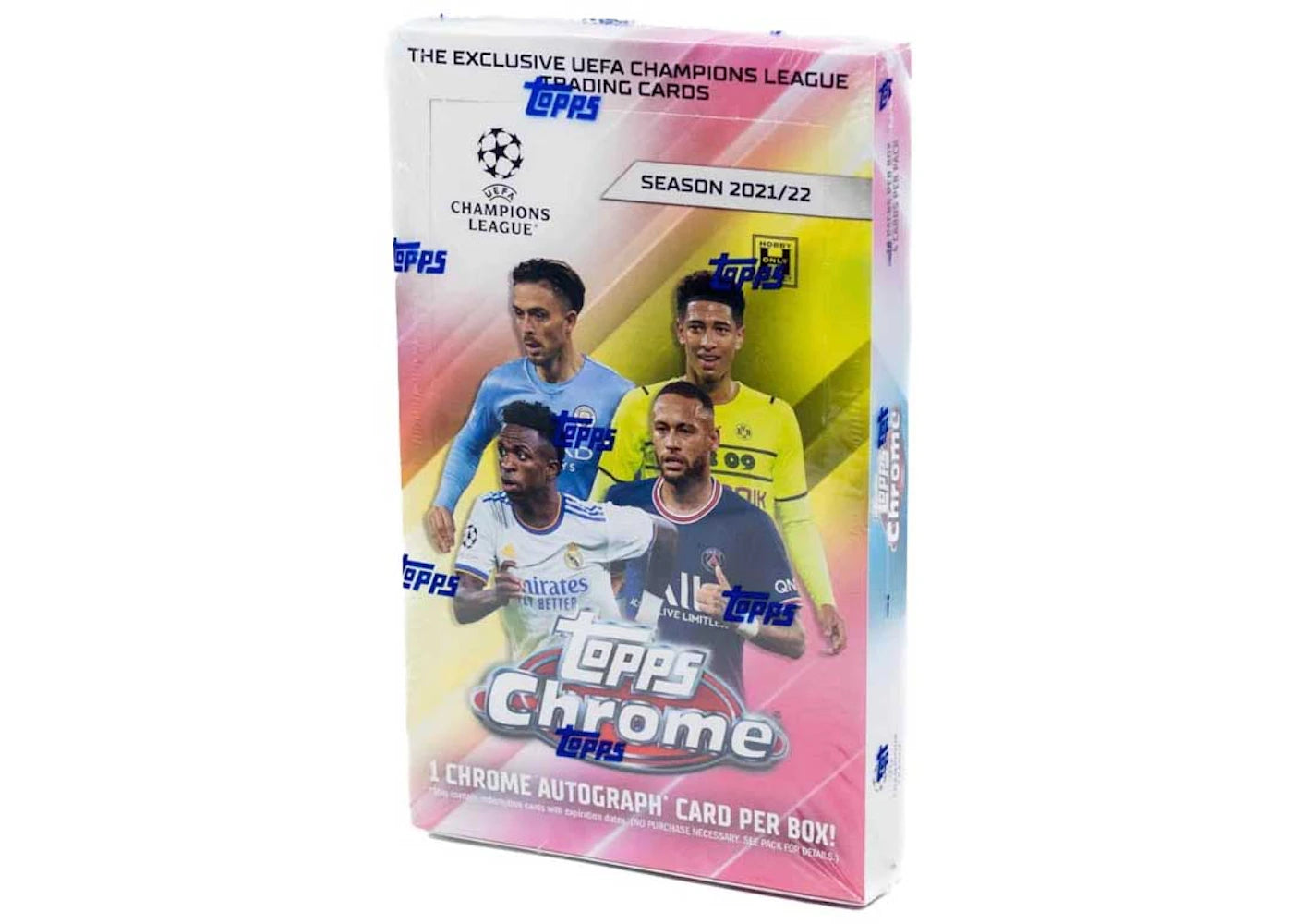 2021-22 Topps Chrome UEFA Champions League Soccer Hobby Box -1