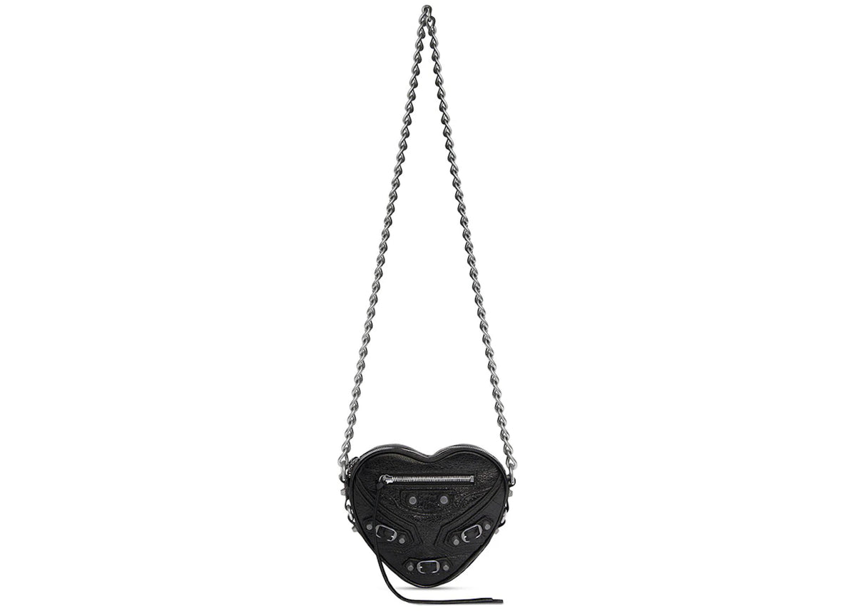 Balenciaga Le Cagole Heart Mini Bag Black -1